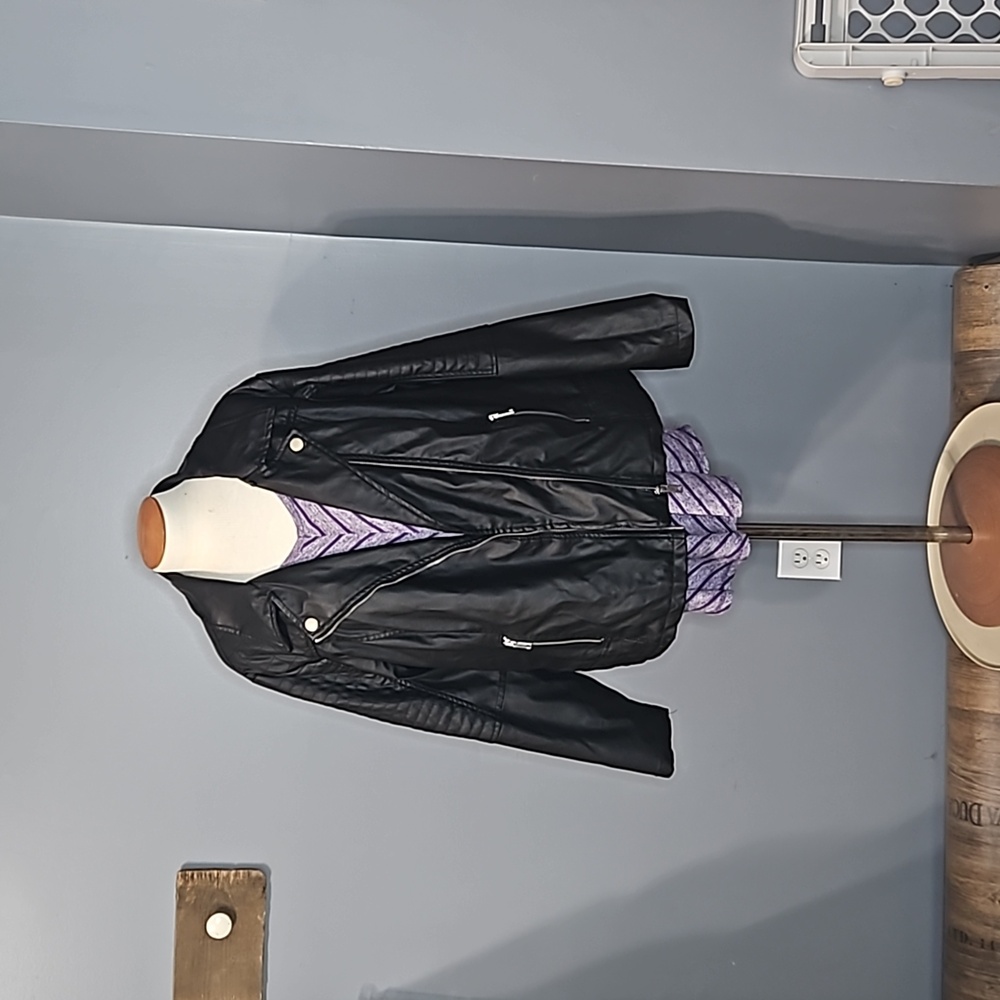New Look, 3x, women's jacket, black, zippered, pockets